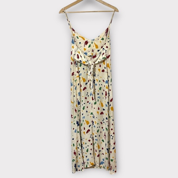 REFORMATION Dress Nella Sleeveless Midi Painted Lady - Picture 6 of 7